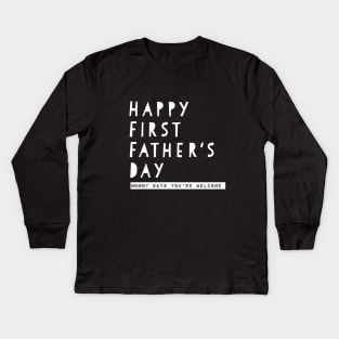 Fathers day Kids Long Sleeve T-Shirt